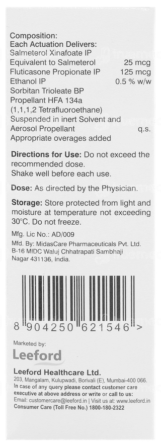 Flutivin S Inhaler 120Mdi